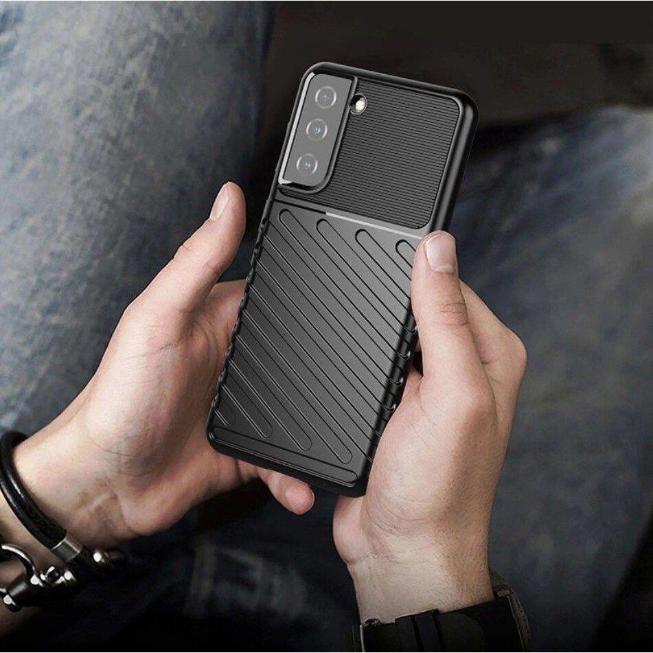 Thumbnail - Hurtel Thunder Case Hülle für Samsung Galaxy S23+ Silikon Armor Case schwarz (Samsung Galaxy S23+), Smartphone Hülle, Sc...