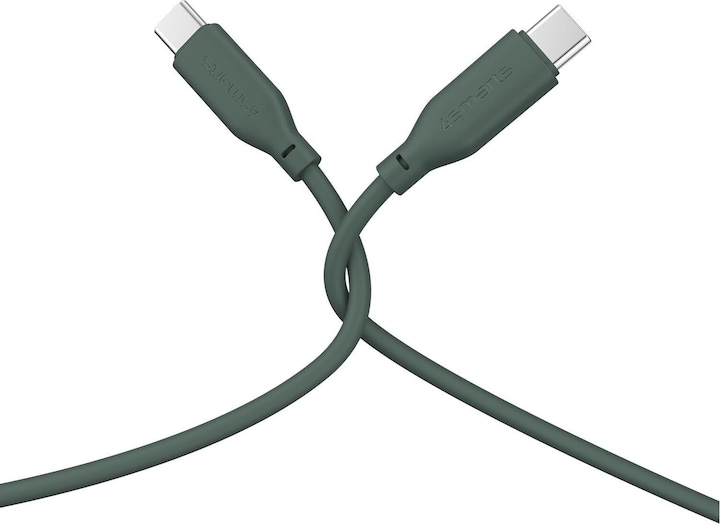Produktbild 4smarts USB-C / USB-C Silikon-Kabel High Flex 60W 1,5m petrol (1.50 m, USB 2.0)
