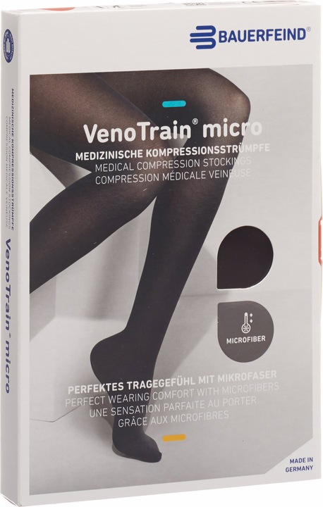 Actual product image Bauerfeind MICRO A-D KKL2 M normal/long geschlossene Fussspitze schwarz (M)