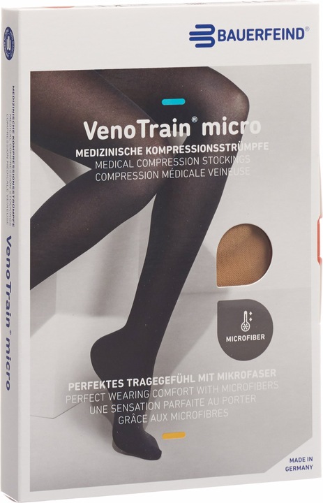 Actual product image Bauerfeind MICRO A-D KKL2 M normal/short geschlossene Fussspitze caramel (M)