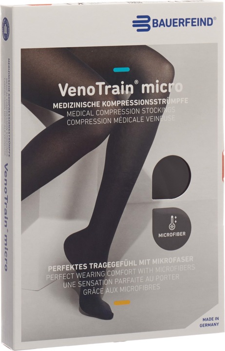 Produktbild Veno Train MICRO A-G KKL2 S normal/long geschlossene Fussspitze schwarz Haftband Spitze normal (S)