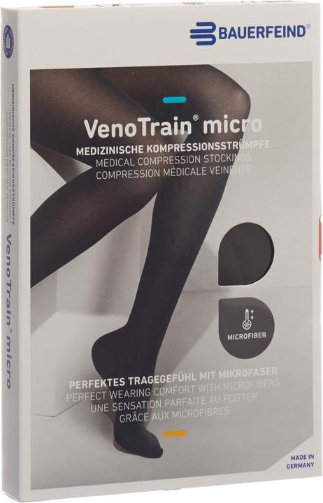 Actual product image Veno Train MICRO A-G KKL2 S normal/long geschlossene Fussspitze schwarz Haftband Spitze normal (S)