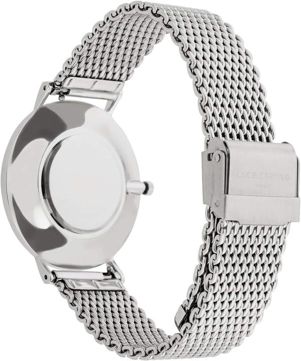 Image du produit Liebeskind Berlin Ladies Analog Quartz Watch with Stainless Steel Bracelet LS0102MQB Silver siliver strappy (Montre analogique, 38 mm)