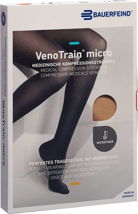 Image du produit Veno Train MICRO AG KKL2 M plus/long offene Fussspitze creme Haftband Spitze normal (M)