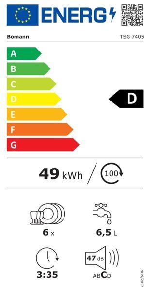 Energie-Label Bomann TSG 7405 D