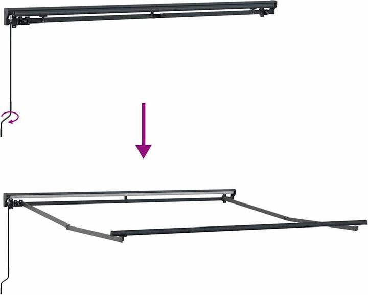 Actual product image vidaXL External shading (2.50 m)