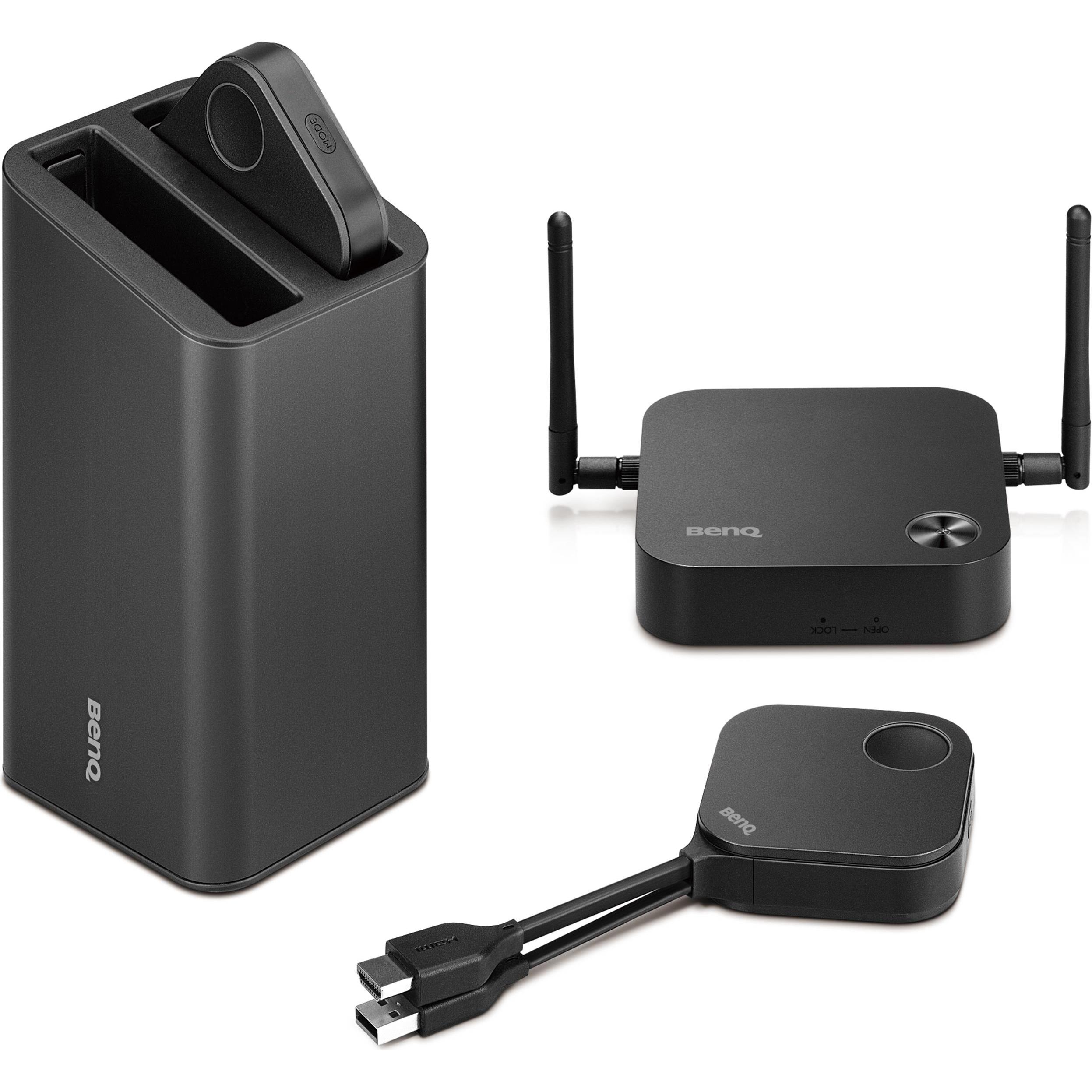BenQ InstaShow WDC10 (8 m, HDMI 1), Wireless Transmitter, Schwarz