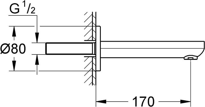 Produktbild Grohe 13261000 Badarmatur