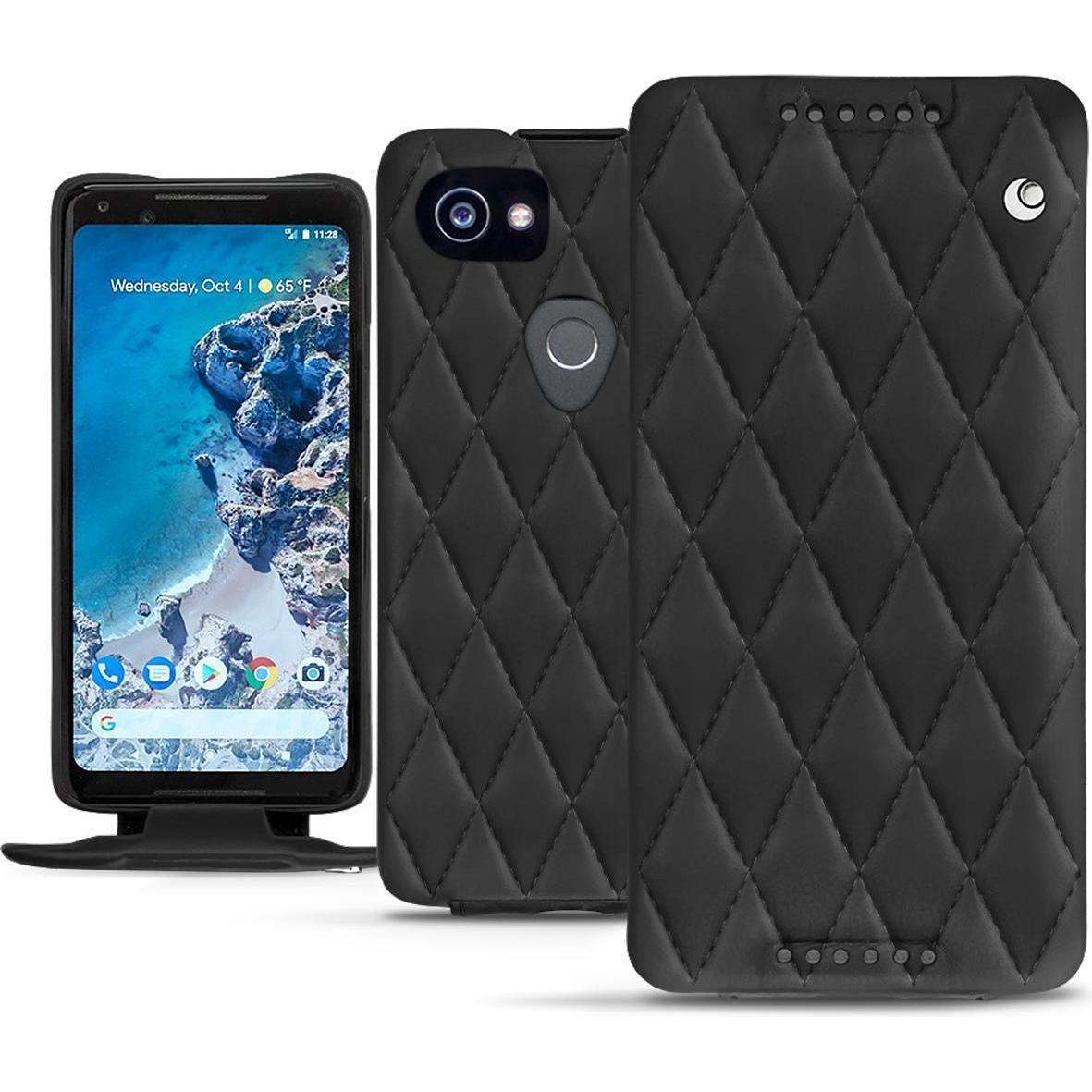 Noreve Lederschutzhülle vertikal (Google Pixel 2 XL), Smartphone Hülle, Schwarz