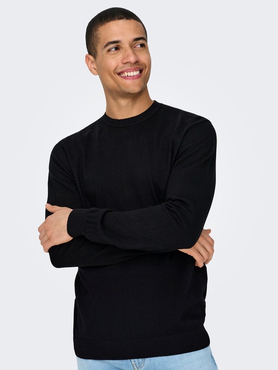 Immagine prodotto Only & Sons Maglia pullover con scollo rotondo dalla vestibilità regolare (L)