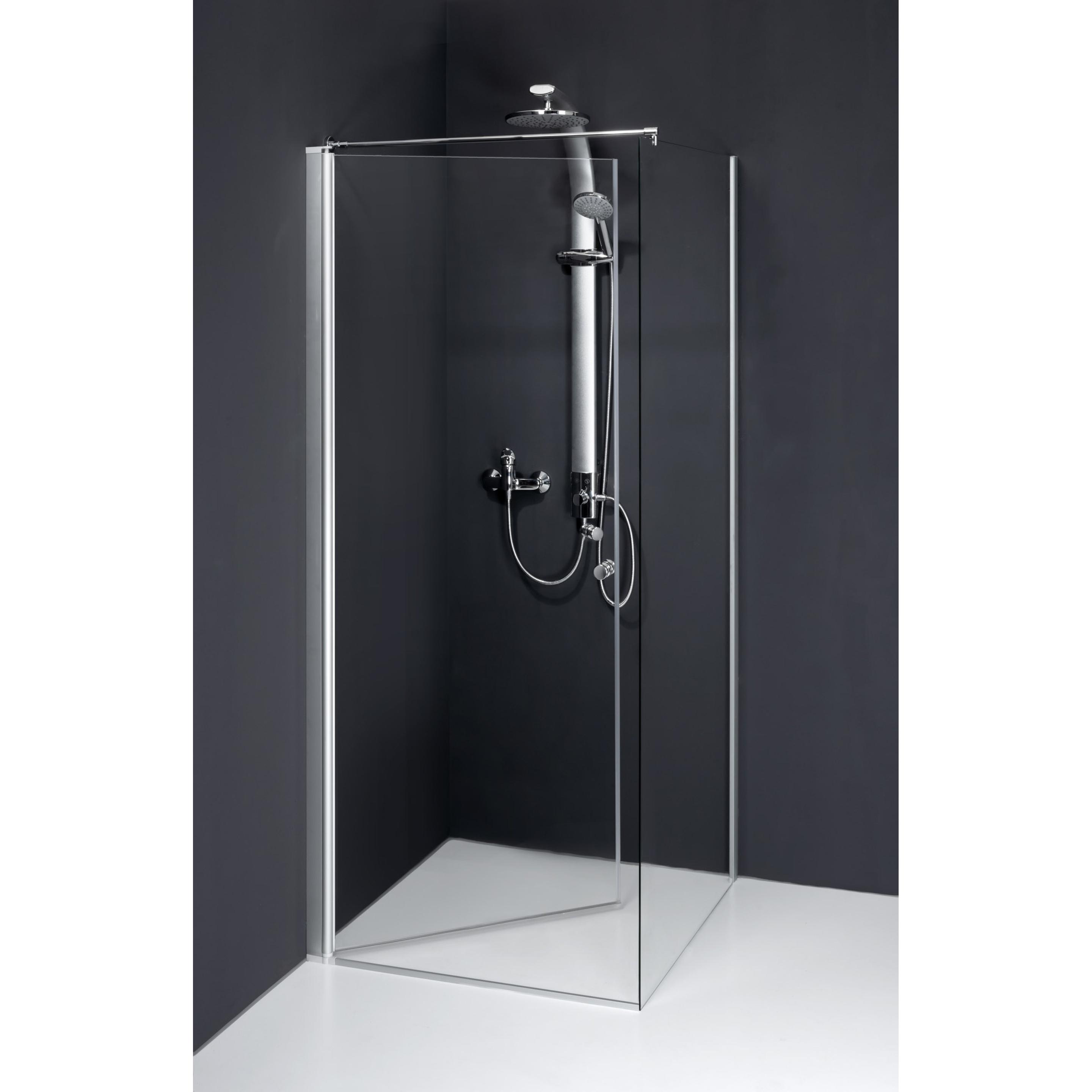Dusbad, Duschkabine + Duschwand, Duschkabine Vital 5 Pendeltür mit Seitenwand ESG 5mm (200 cm, 100 cm, 202.50 cm)