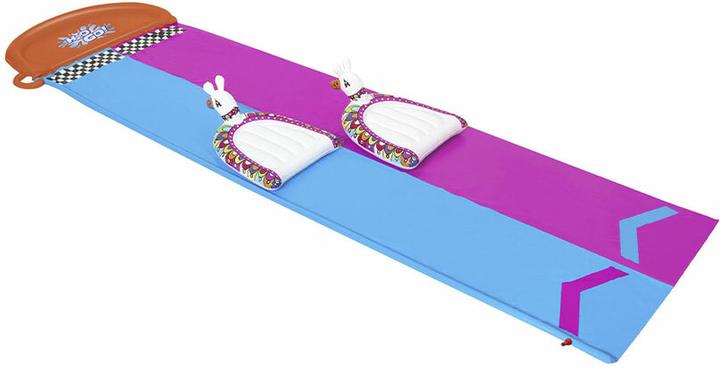 Actual product image Bestway 2er-Wasserrutsche mit aufblasbaren Lama-Schwimmtieren (4.87 m)