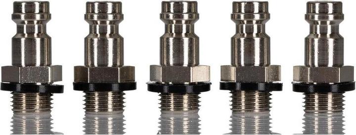 Actual product image RS PRO Pneumatic quick connector brass, G1/8 plug, with thread Camozzi, Legris, Rectus