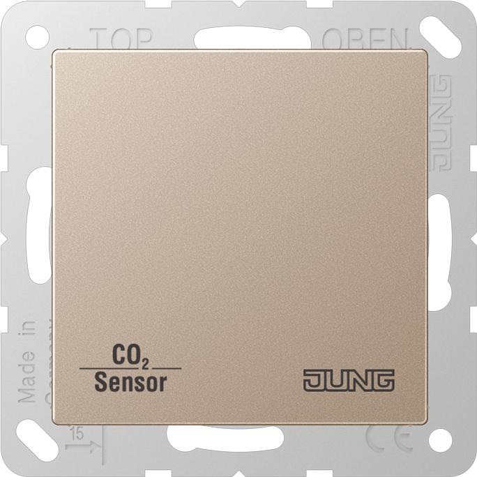 JUNG, Zubehör Schalterprogramm, CO2-Sensor KNX A UP champ glz CO2A2178CH