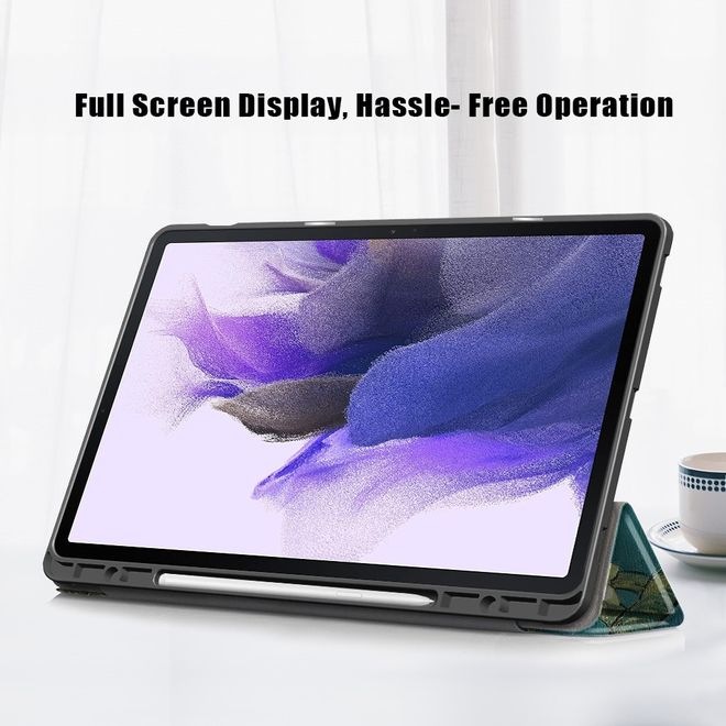 Produktbild MU Style Dreifach faltbare Hülle mit Muster (Galaxy Tab S7 FE)