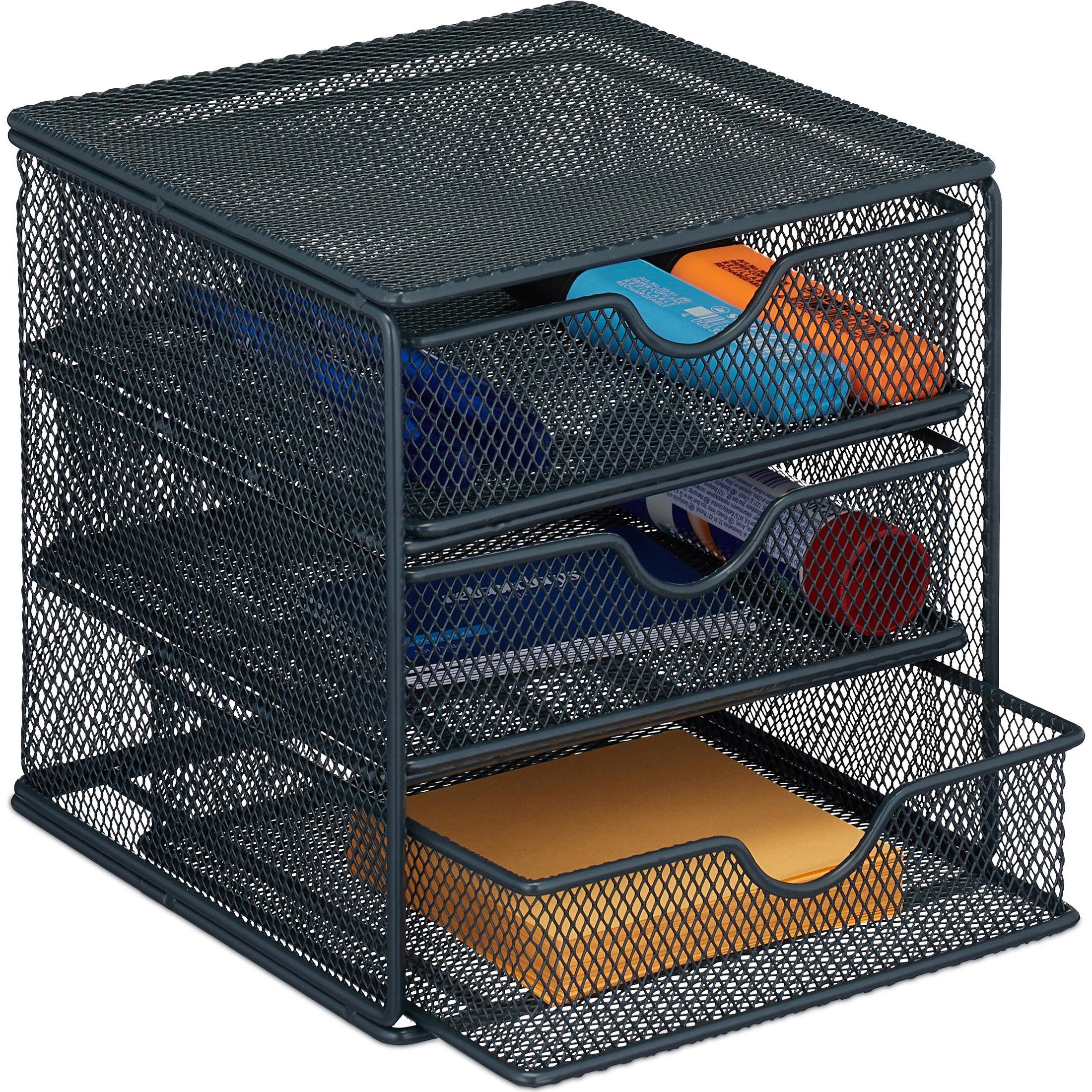 Relaxdays, Schreibtisch Accessoire, Schubladenbox