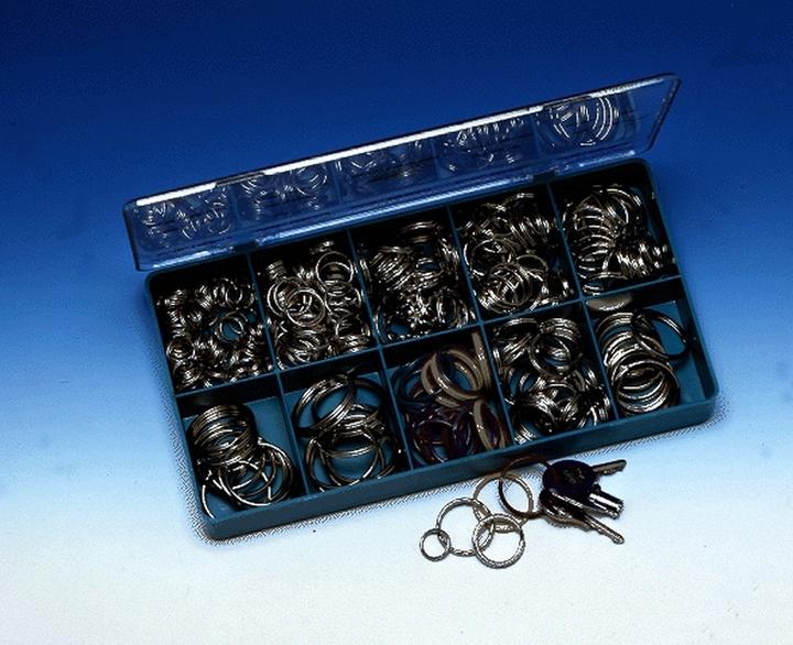 Actual product image Wedo Key ring 38mm silver metal 100 pcs./pack.
