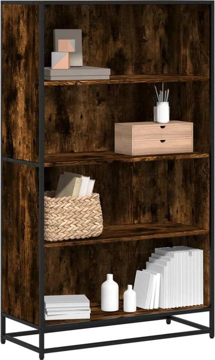 Actual product image vidaXL Bookcase Shelf Standing shelf Office shelf Storage shelf Smoked oak