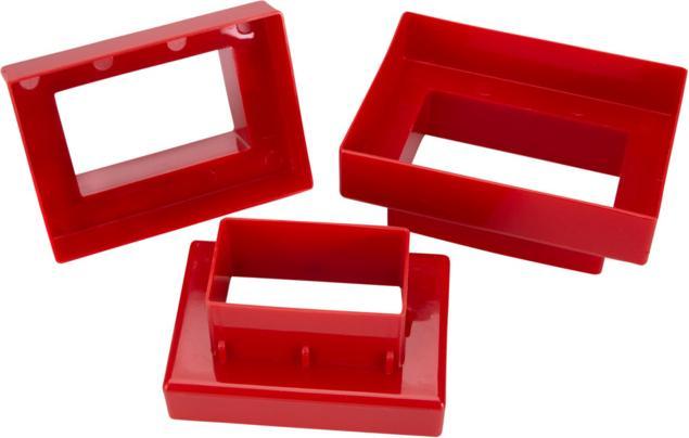 Actual product image Städter Cookie cutter set rectangle 5.0x3.0 cm - 9.5x7.0x4.0 cm