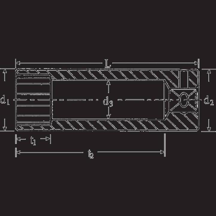 Produktbild Stahlwille Doppelsechs-Stckschl ext.tief1/4DRx12mm (12 mm)