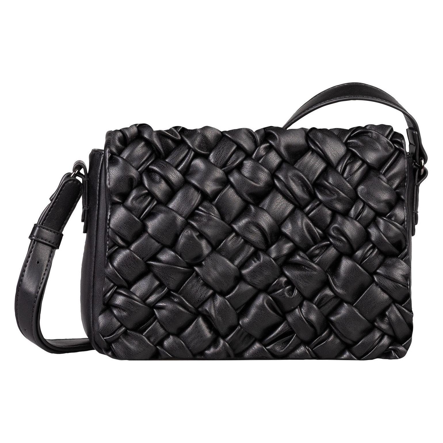 Gabor, Damen, Handtasche, Gianna Flap Bag Top Zip, Schwarz