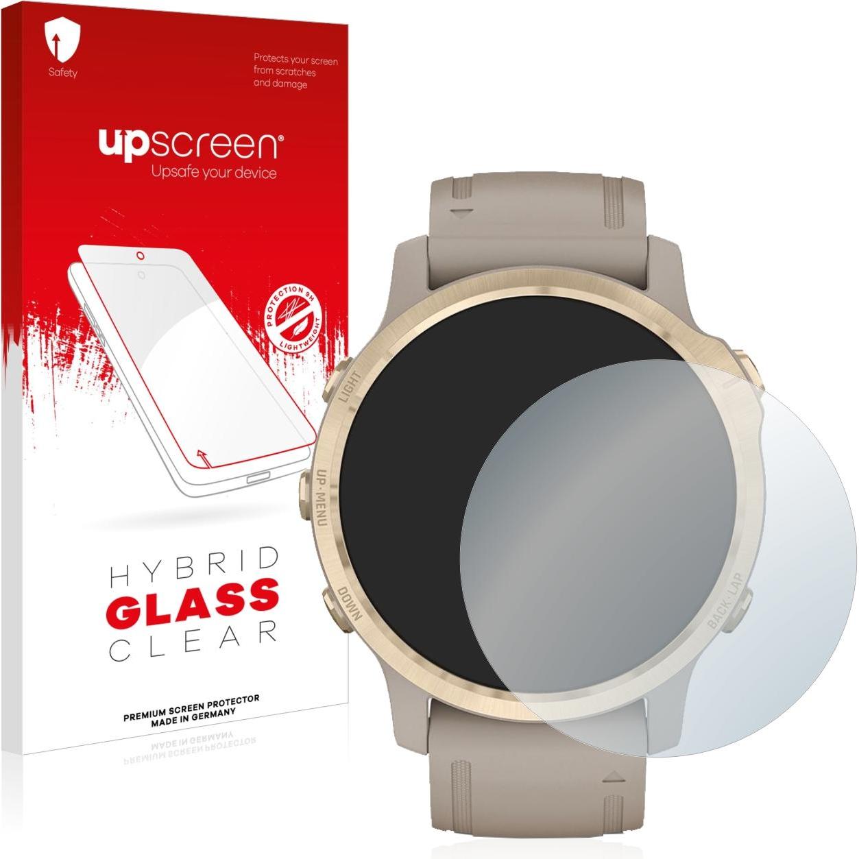 upscreen Scratch Shield Panzerglasfolie, Smartwatch Schutzfolie, Transparent