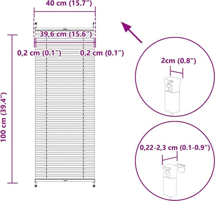 Produktbild vidaXL Eward (40 x 100 cm)