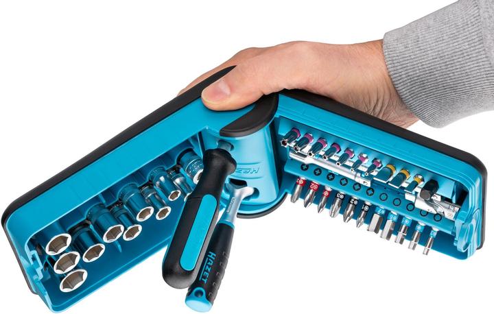 Produktbild HAZET Steckschlüssel- und Bit Satz „Smart Case“ 856-1HP ∙ Vierkant6,3 mm (1/4 Zoll), Sechskant6,3 (… (10  mm, 11 mm, 12 mm, 13 mm, 14 mm)