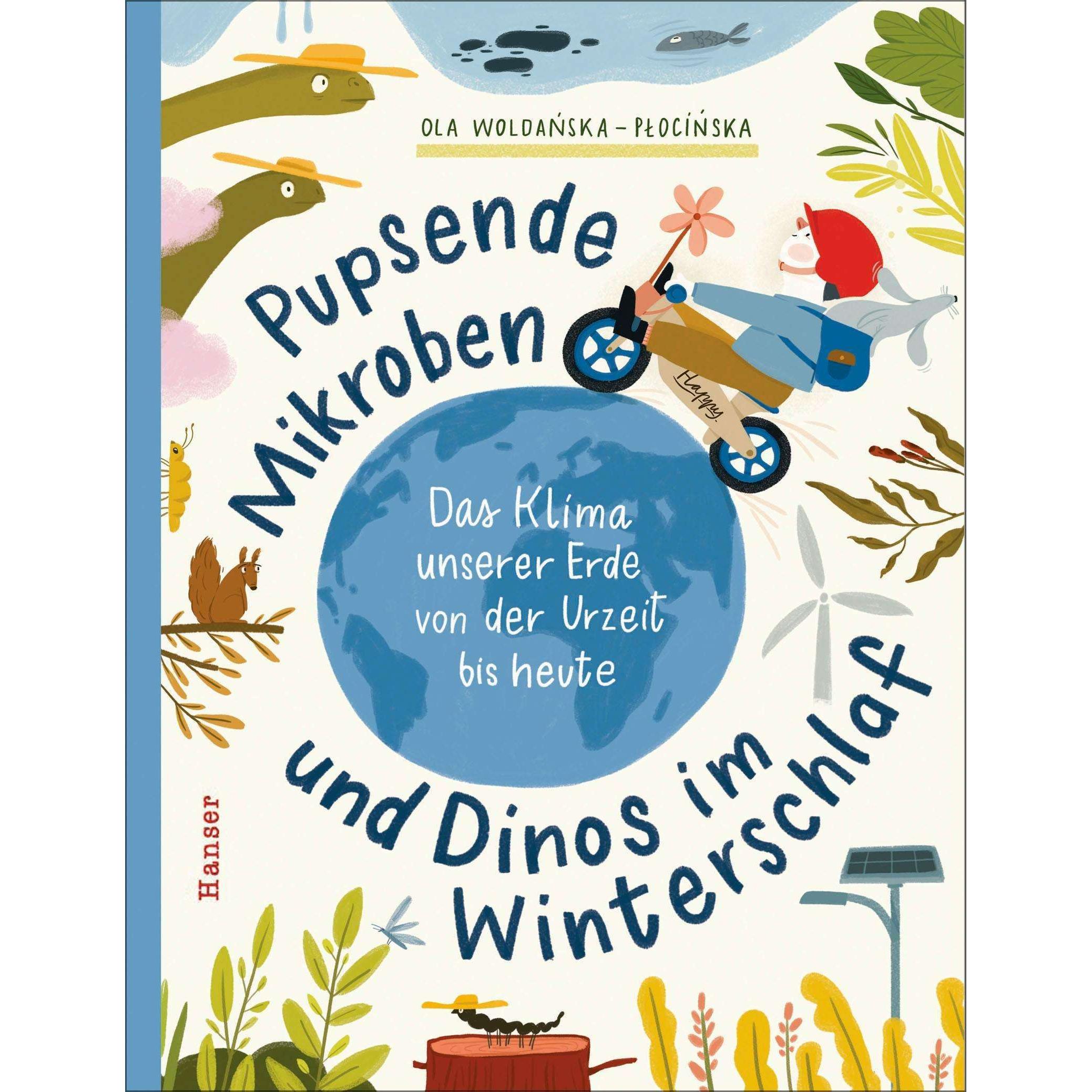 Pupsende Mikroben und Dinos im Winterschlaf, Kinderbücher von Marlena Breuer, Ola Woldańska-Płocińska