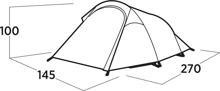 Actual product image Easy Camp Tunnelzelt Reindal 2 (olivgr?n, Modell 2025) (Tunnel tent, 2.30 kg, 2 persons)