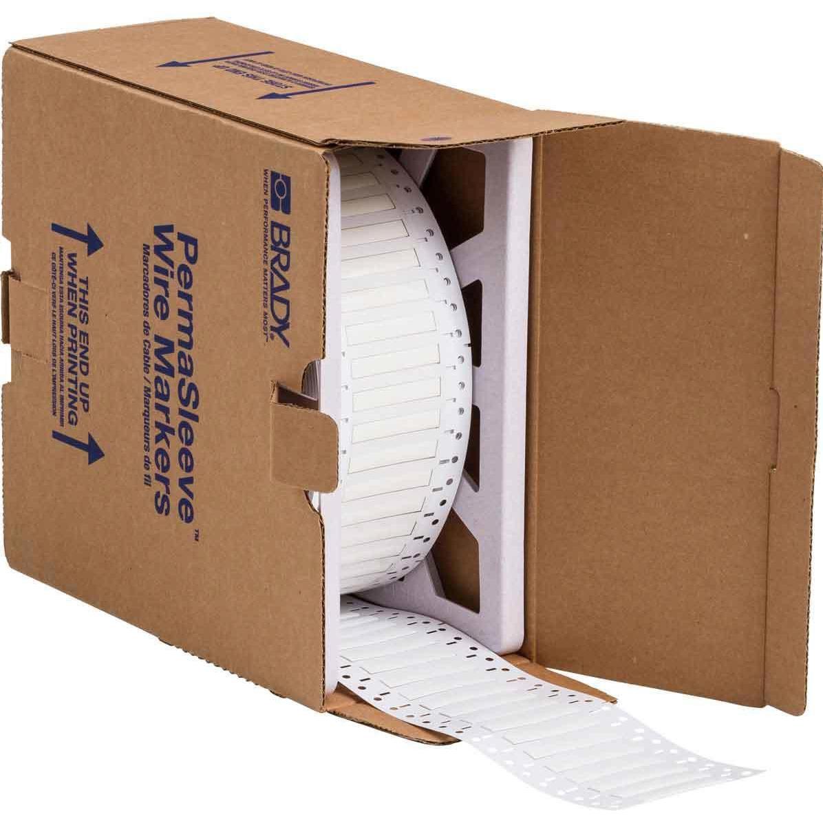 Brady, Etiketten, LSZH-187-2-WT, B-7641, PermaSleeve Schrumpfschlauch 2:1, Weiss, 50.80 x 8.50 mm, Low Smoke, H