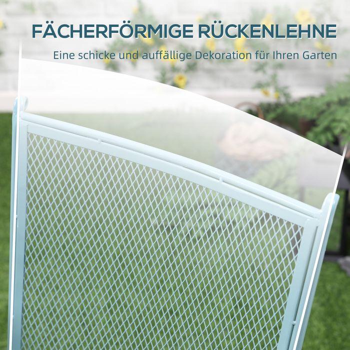 Image du produit Swisshandel24 Set de jardin pour 2 personnes set bistro 1 table + 2 chaises pliantes pour terrasse balcon M (55.50 cm)