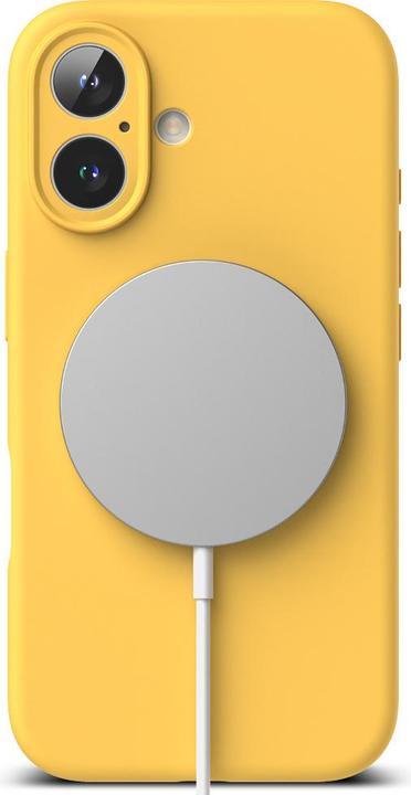 Produktbild Ringke Case for iPhone 16 SILICONE MAGNETIC YELLOW (Apple iPhone 16)