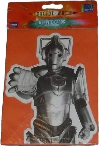 Actual product image Doctor Who Cyberman Invitations (Pack of 6) (6 pcs.)