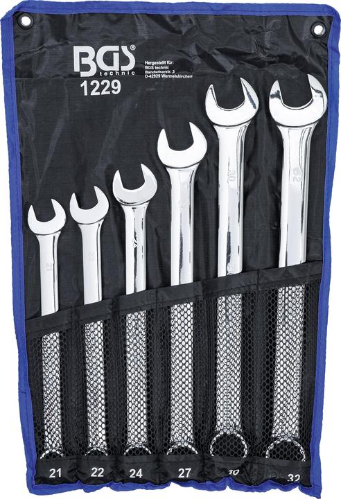 Actual product image BGS Combination spanner set (32 mm, 24 mm, 22 mm, 21 mm, 27 mm, 30 mm)