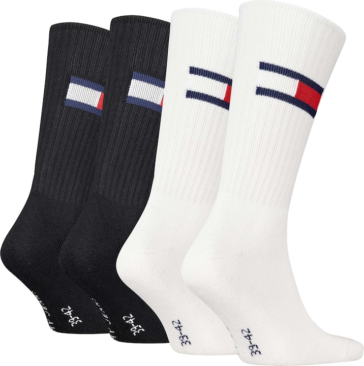 Tommy Hilfiger Sock 4P Flag ECOM (4er Pack, 43 - 46)