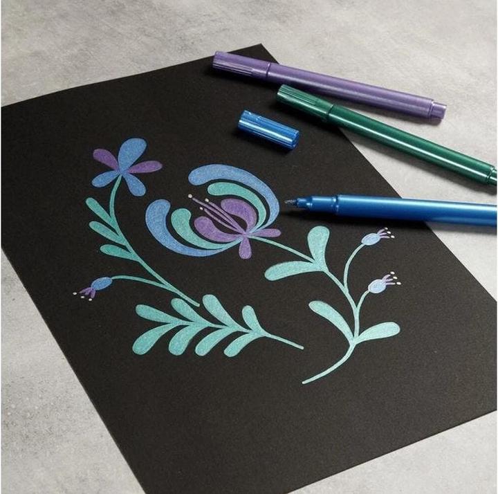 Produktbild Creativ Company Fasermaler Metallic 6 Stück (6x)