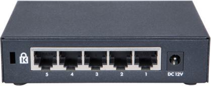 Produktbild HPE OfficeConnect 1420 5G, Unmanaged, L2, Gigabit Ethernet (10/100/1000), Ful (5 Ports)