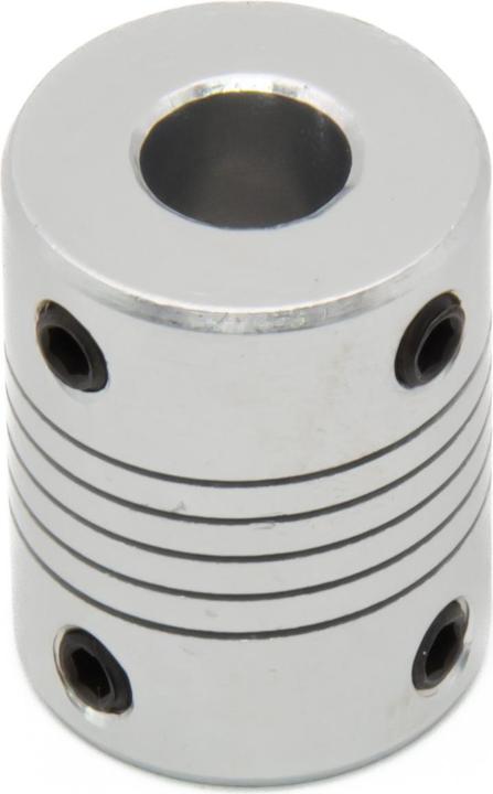 Actual product image Purecrea 8mm/5mm Flexible Aluminium Coupling with Studs