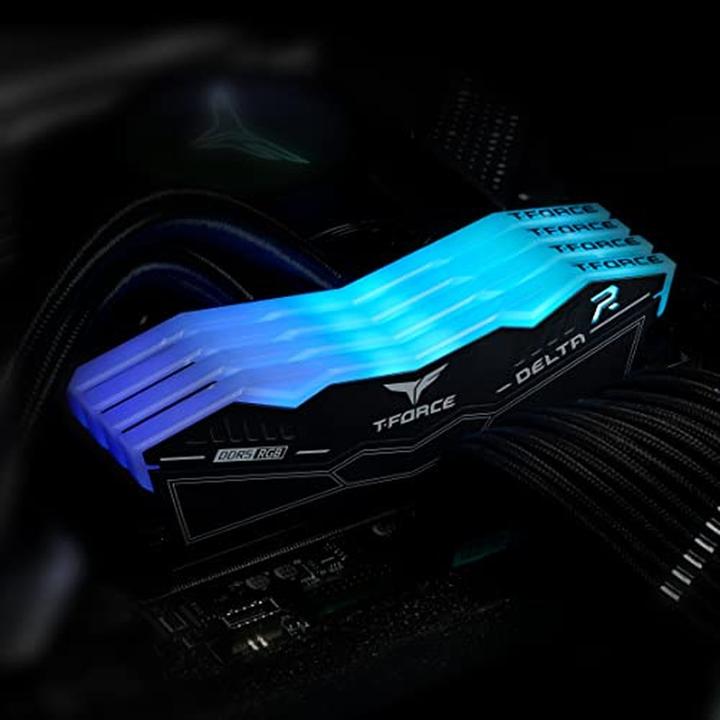 Actual product image Team Group D532GB 7600-36 Delta RGB bk K2 TEM (2 x 16GB, 7600 MHz, DDR5 RAM, DIMM)