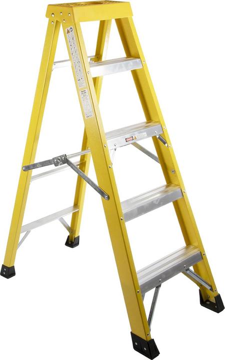 RS PRO 5 Step Glass Fibre Swingback Stepladder (Stepladder, 133 cm)