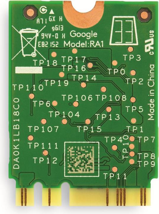 Actual product image Google Coral Coral M.2 Accelerator A+E Key