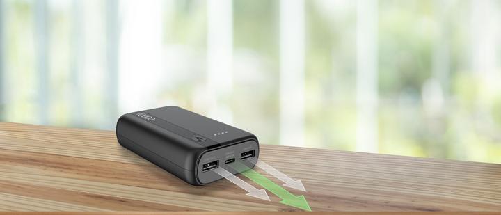 Produktbild Cellularline Power Bank 10000 - Black (10000 mAh, 12 W, 37 Wh)