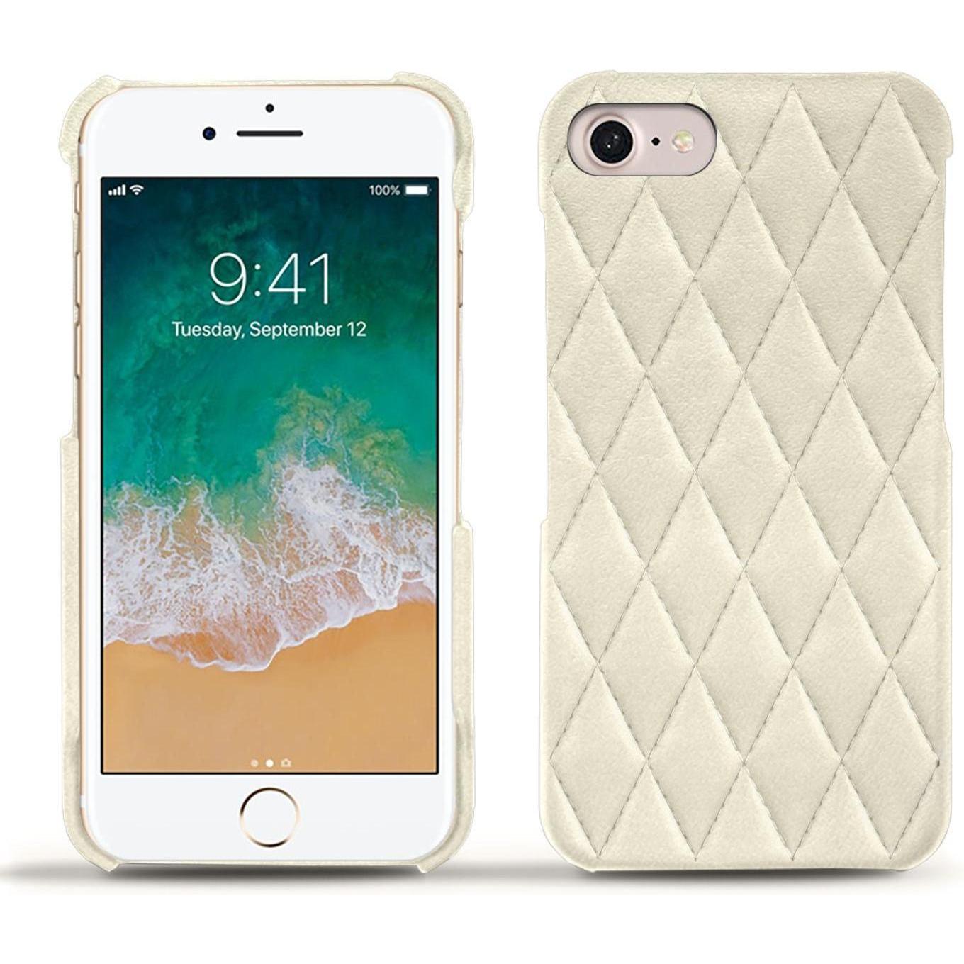 Noreve Lederschutzhülle (Apple iPhone 7), Smartphone Hülle, Weiss