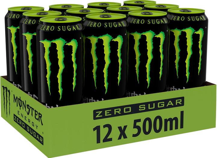 Actual product image Monster Energy Zero Sugar (12 x 50 cl)