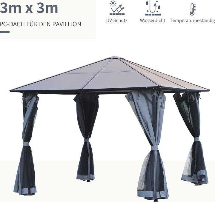 Produktbild Outsunny Pavillon (300 cm, 300 cm)