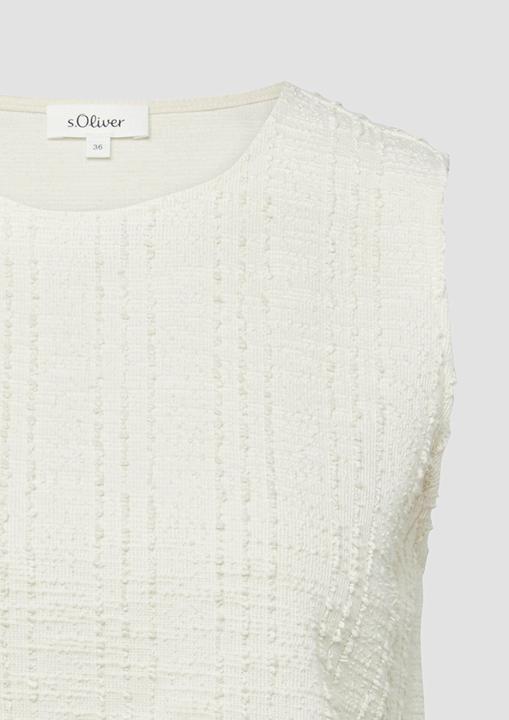 Produktbild s.Oliver Sweatshirt Verkürztes Sweatshirt im Relaxed Fit mit Struktur (38)