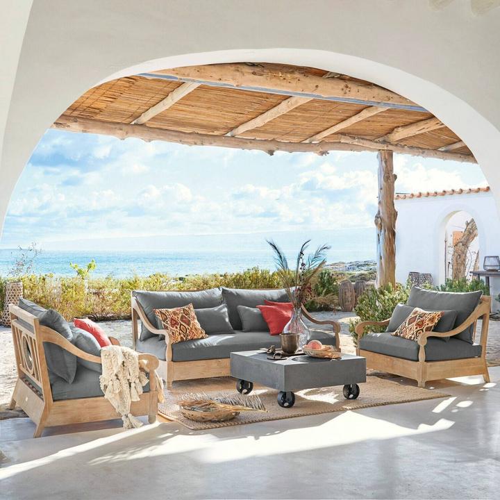 Produktbild Loberon Sitzgruppe Montcassin braun/grau