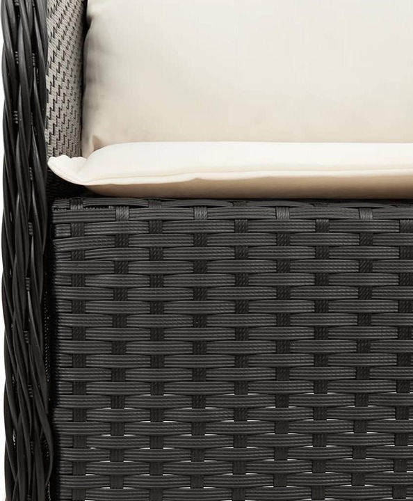 Immagine prodotto VidaXL Mobili da giardino set da pranzo set da giardino gruppo di sedute 9 pezzi in poly rattan nero (190 cm)