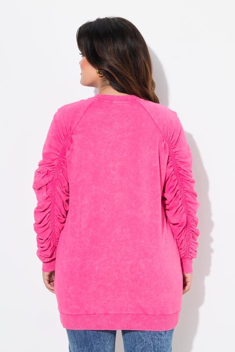 Produktbild Angel of Style Sweatjacke, Ärmel mit Raffungen, Vintage Look (52)